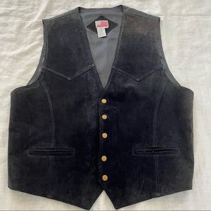 Original Marines men sued vest with brass buttons.  Size XL